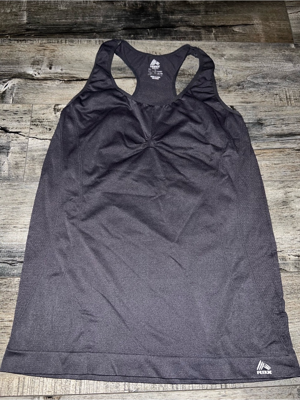 RBX Dark Grey Racerback Performance Tank - Picture 2 of 7